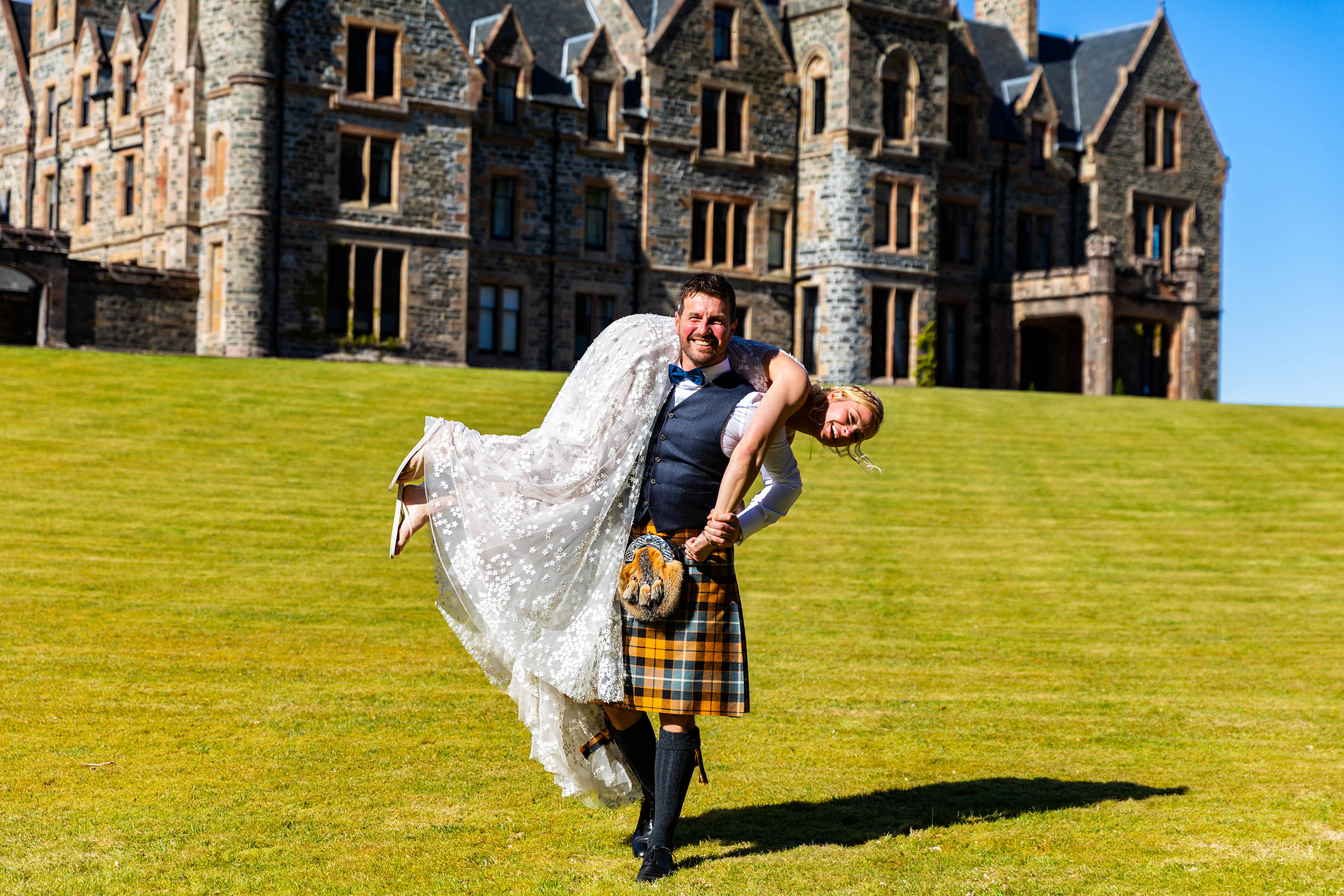 A Highland Sunny fun wedding at Duncraig Castle in Plockton – Marlijn and Jens 23rd April 2022106