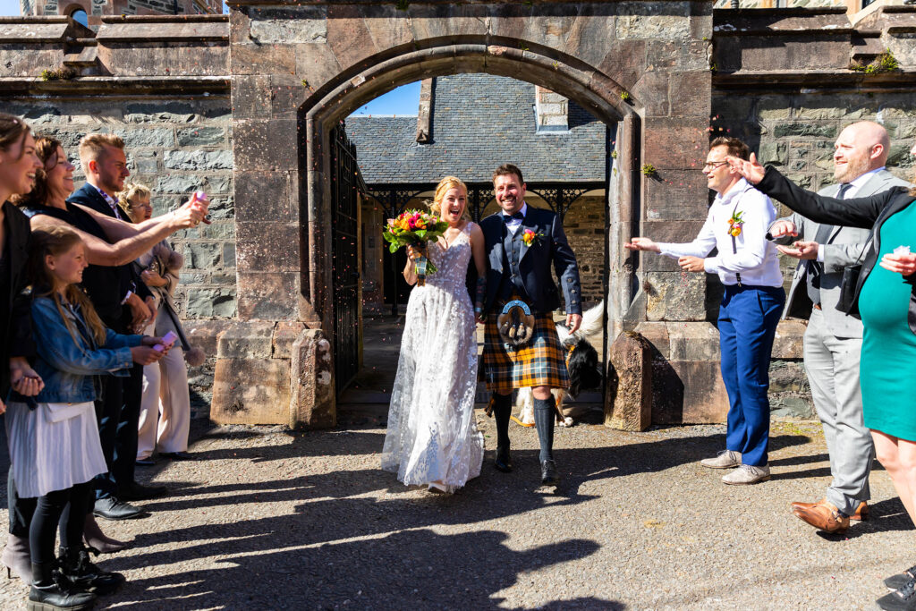 A Highland Sunny fun wedding at Duncraig Castle in Plockton – Marlijn and Jens 23rd April 202294