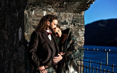 Unforgettable Fairy Tale:  Enchanting Elopement at the Iconic Eilean Donan Castle-MORGAN AND GARY’S 22nd april 2023